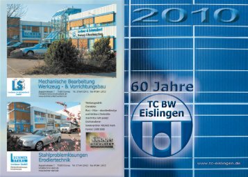 Vereinszeitschrift 2010 - TC Eislingen