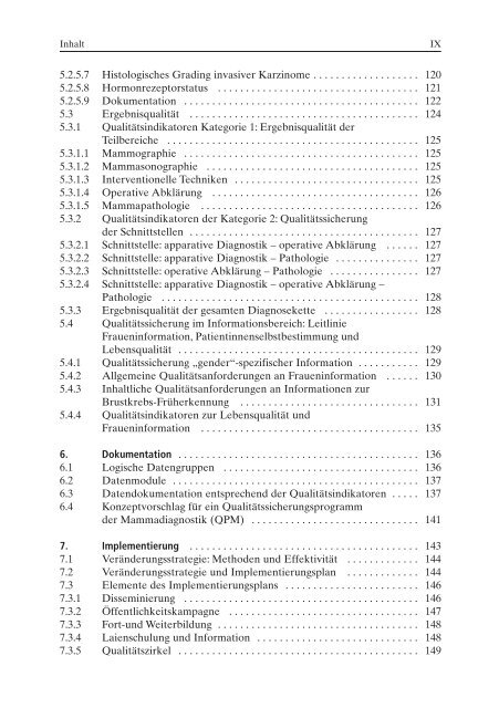 Stufe-3-Leitlinie Brustkrebs-Früherkennung in Deutschland