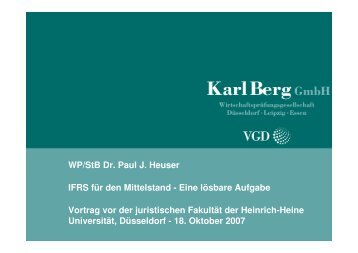 WP/StB Dr. Paul J. Heuser - Karl Berg GmbH ...