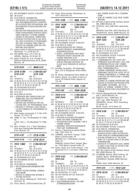 Bulletin 2011/50 - European Patent Office