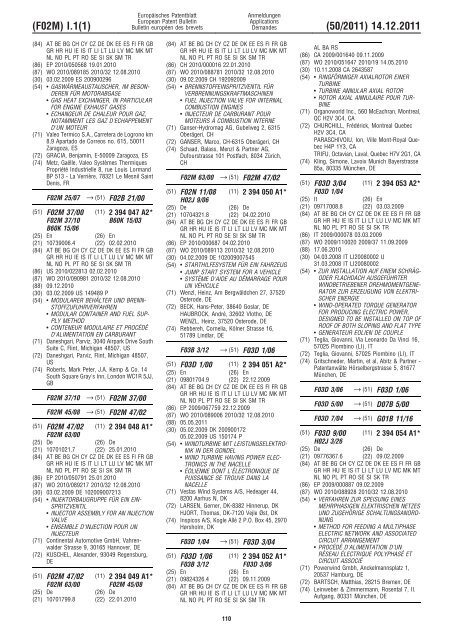 Bulletin 2011/50 - European Patent Office