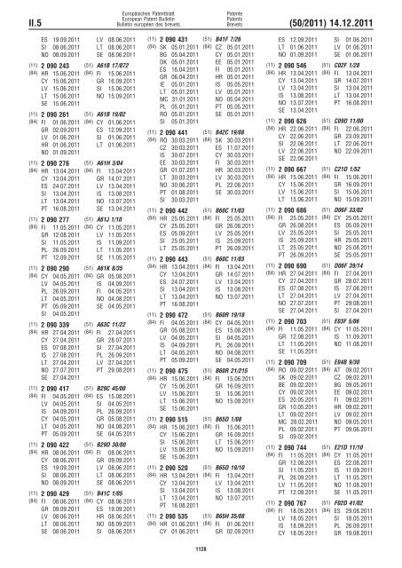 Bulletin 2011/50 - European Patent Office