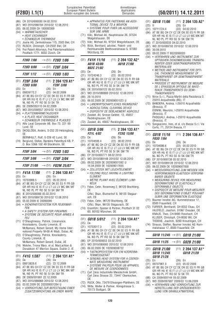 Bulletin 2011/50 - European Patent Office