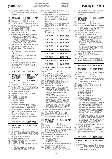 Bulletin 2011/50 - European Patent Office