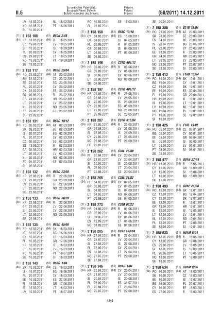 Bulletin 2011/50 - European Patent Office