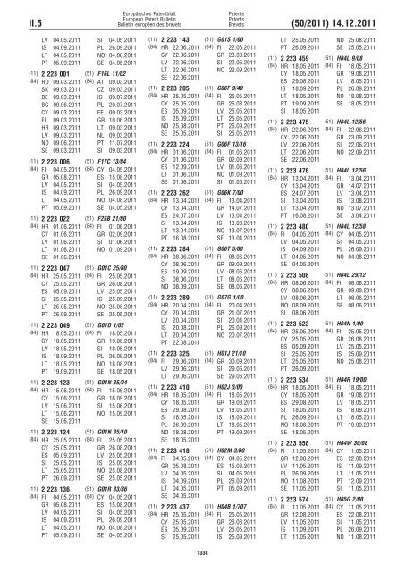 Bulletin 2011/50 - European Patent Office