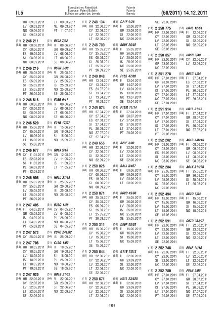 Bulletin 2011/50 - European Patent Office