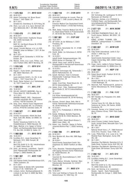 Bulletin 2011/50 - European Patent Office