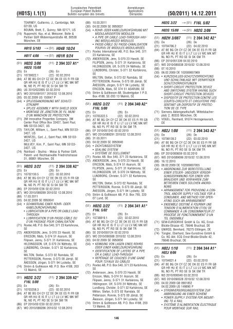 Bulletin 2011/50 - European Patent Office