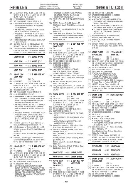 Bulletin 2011/50 - European Patent Office