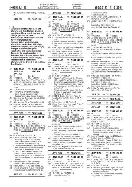 Bulletin 2011/50 - European Patent Office