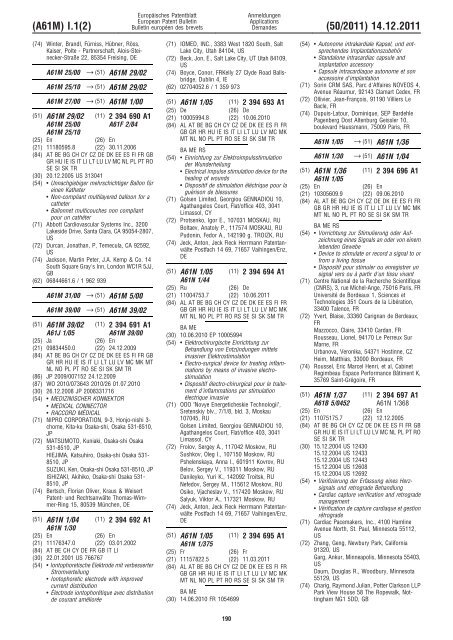 Bulletin 2011/50 - European Patent Office