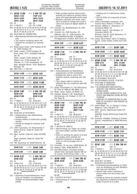 Bulletin 2011/50 - European Patent Office