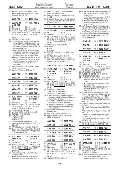 Bulletin 2011/50 - European Patent Office