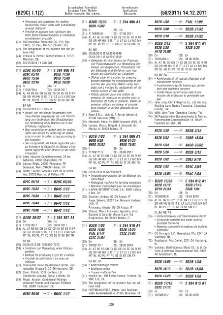 Bulletin 2011/50 - European Patent Office