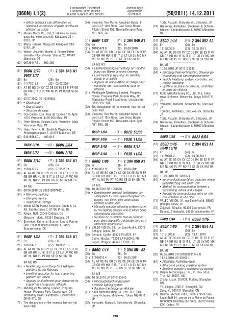 Bulletin 2011/50 - European Patent Office