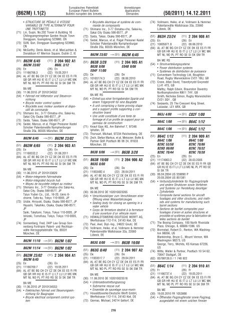 Bulletin 2011/50 - European Patent Office