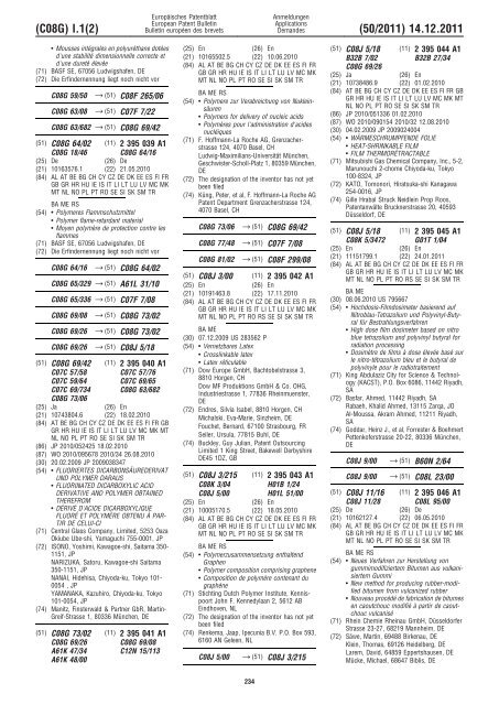 Bulletin 2011/50 - European Patent Office