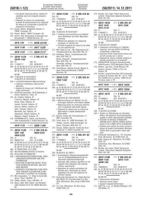 Bulletin 2011/50 - European Patent Office