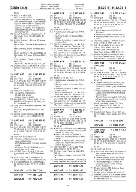 Bulletin 2011/50 - European Patent Office