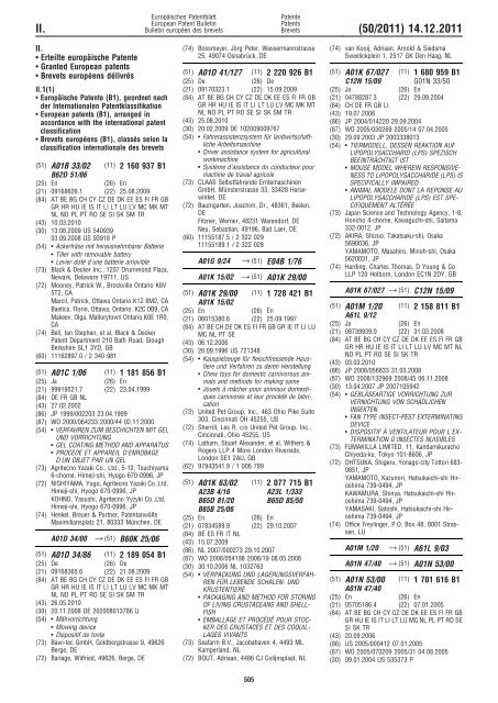 Bulletin 2011/50 - European Patent Office