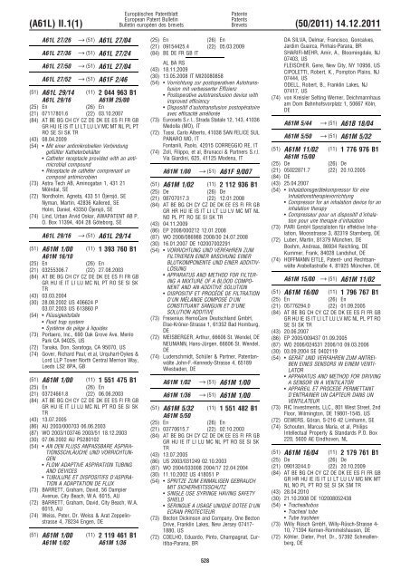 Bulletin 2011/50 - European Patent Office