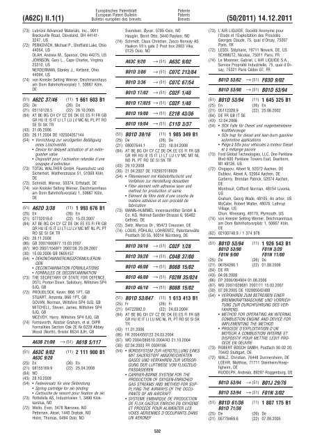 Bulletin 2011/50 - European Patent Office