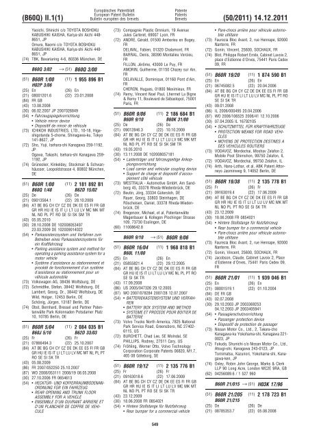 Bulletin 2011/50 - European Patent Office