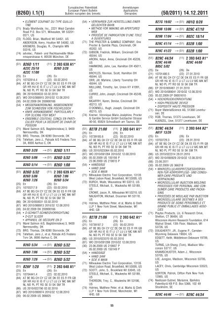 Bulletin 2011/50 - European Patent Office