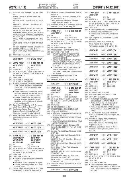 Bulletin 2011/50 - European Patent Office