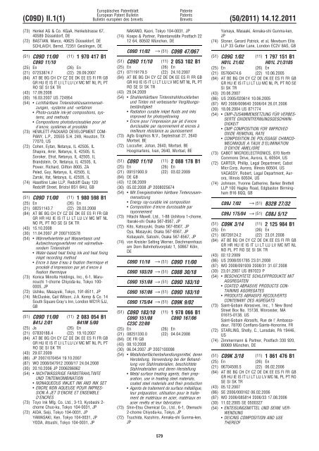 Bulletin 2011/50 - European Patent Office