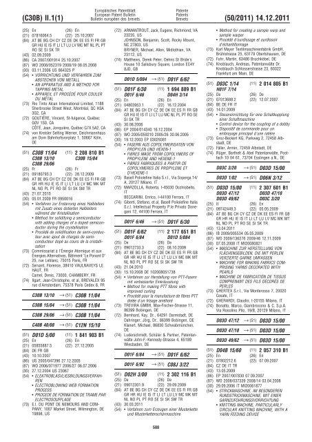 Bulletin 2011/50 - European Patent Office