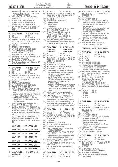 Bulletin 2011/50 - European Patent Office