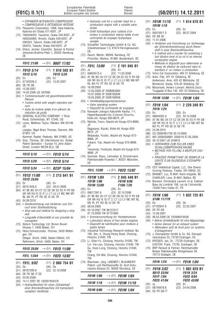 Bulletin 2011/50 - European Patent Office