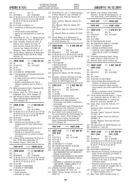 Bulletin 2011/50 - European Patent Office