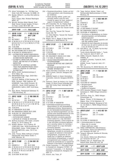 Bulletin 2011/50 - European Patent Office