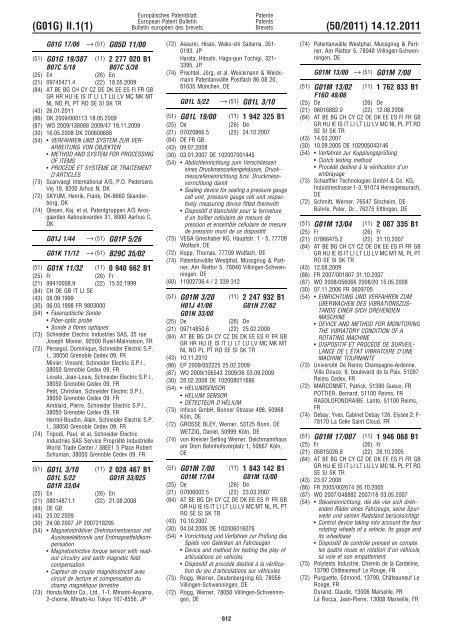 Bulletin 2011/50 - European Patent Office