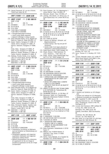 Bulletin 2011/50 - European Patent Office