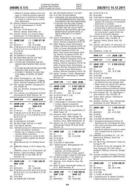 Bulletin 2011/50 - European Patent Office