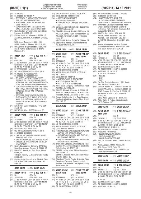 Bulletin 2011/50 - European Patent Office