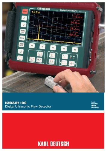 ECHOGRAPH 1090 Digital Ultrasonic Flaw Detector - Karl Deutsch