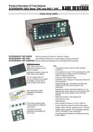 Product Information UT Flaw Detector - Karl Deutsch