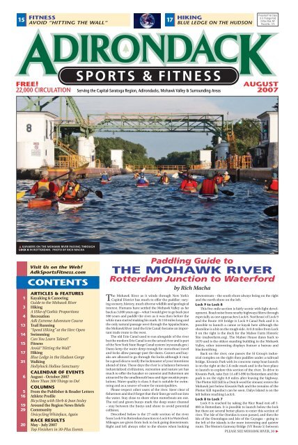 THE MOHAWK RIVER - Adirondack Sports &amp; Fitness