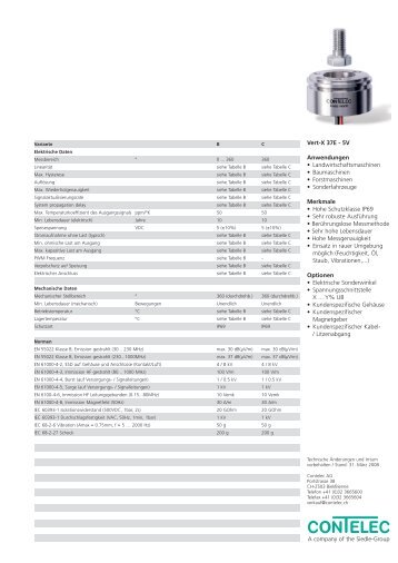 A company of the Siedle-Group Vert-X 37E - 5V ... - Contelec AG