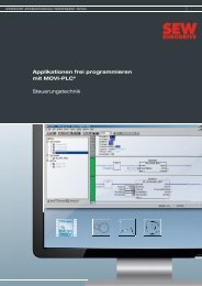 Applikationen frei programmieren mit MOVI-PLC ... - SEW-Eurodrive