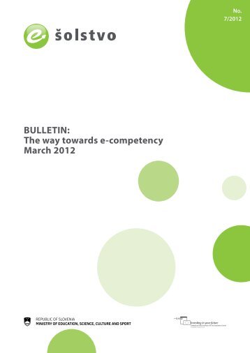 BULLETIN: The way towards e-competency March 2012 - SIO