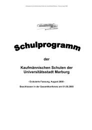 Herzlich willkommen - Kaufmännische Schulen Marburg