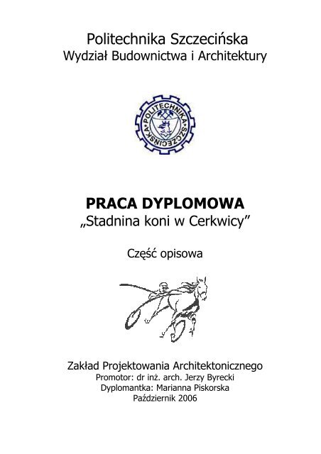 Politechnika Szczecińska PRACA DYPLOMOWA