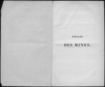 Untitled - Journal des mines et Annales des mines 1794-1881.