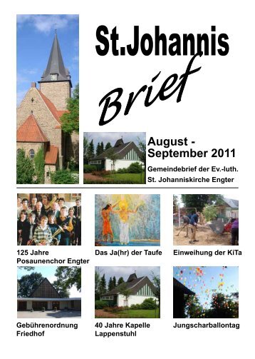 August - September 2011 - Kirchengemeinde St. Johannis Engter